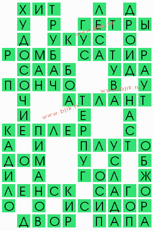 сканворд 5372