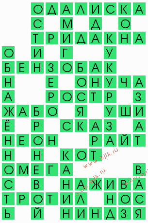 сканворд 5382