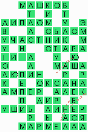 сканворд 5412