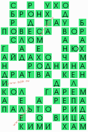 сканворд 5473