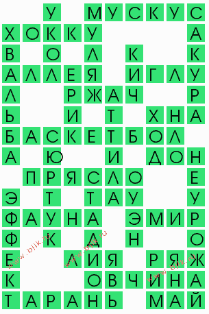 сканворд 5495