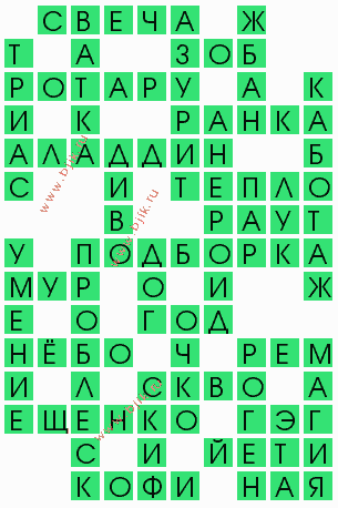 сканворд 5567