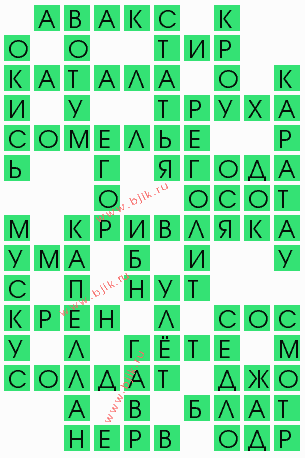 сканворд 5627