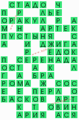 сканворд 5657