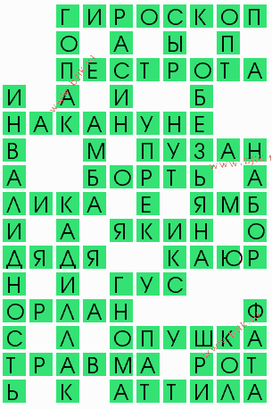 сканворд 5665