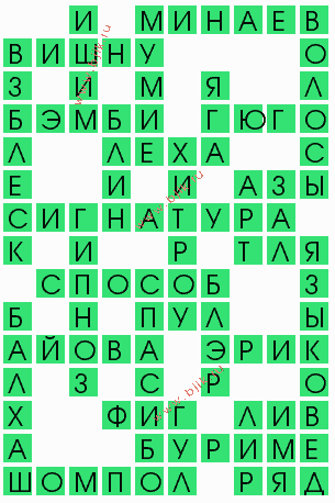 сканворд 5694