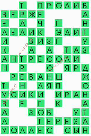 сканворд 5725