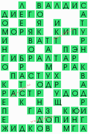 сканворд 5758
