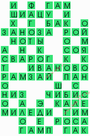 сканворд 5807