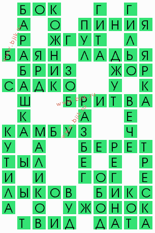 сканворд 5844
