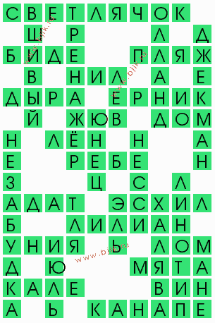 сканворд 5845