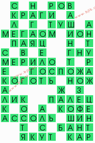 сканворд 5861