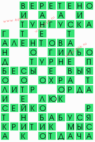 сканворд 5865