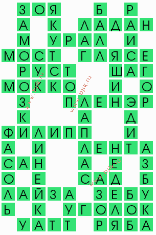 сканворд 5872