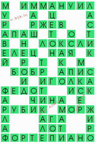 сканворд 5892