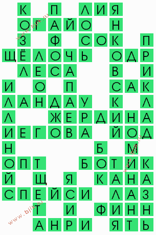 сканворд 6116