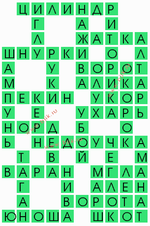 сканворд 6207