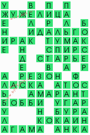 сканворд 6210