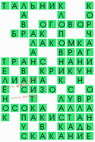 сканворд 6233