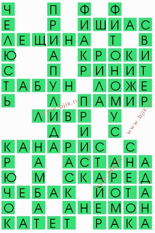 сканворд 6299
