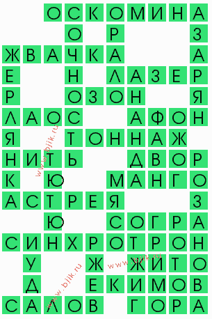 сканворд 6311