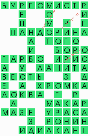 сканворд 6321