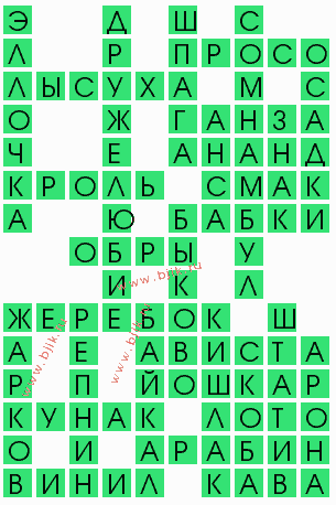 сканворд 6327
