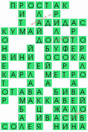 сканворд 6334