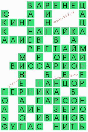 сканворд 6343