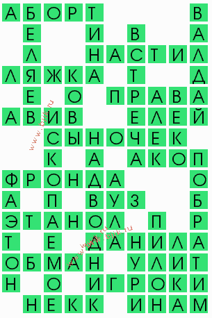 сканворд 6364