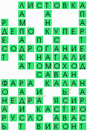 сканворд 6422