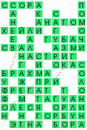 сканворд 6461