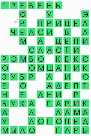 сканворд 6562