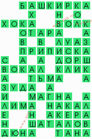 сканворд 6591