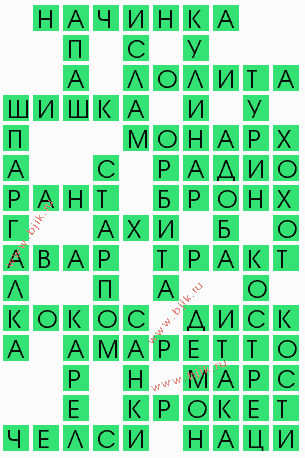 сканворд 6606