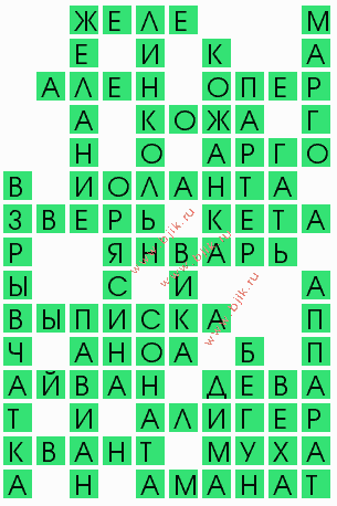 сканворд 6632