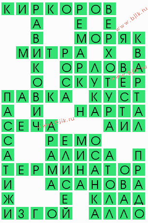 сканворд 6642