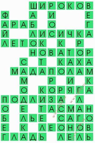 сканворд 6668