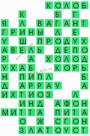 сканворд 6671