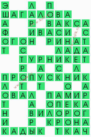 сканворд 6686