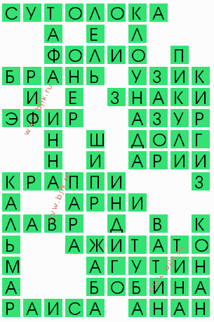 сканворд 6714
