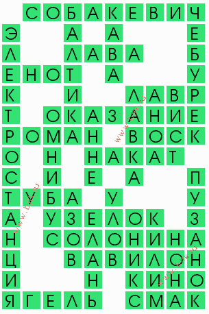 сканворд 6732