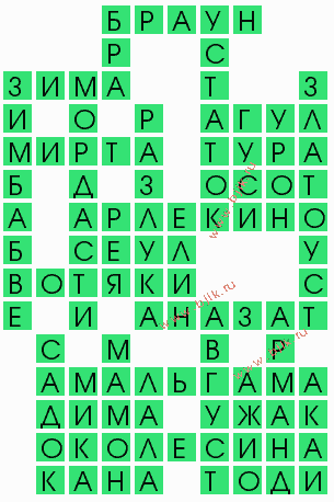 сканворд 6764