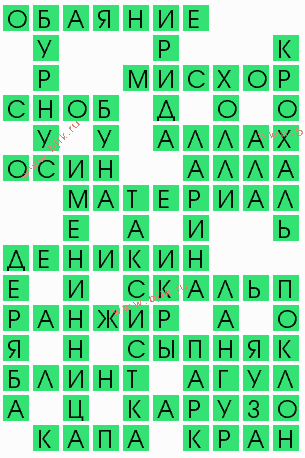 сканворд 6814