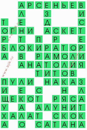 сканворд 6823
