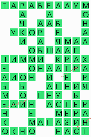 сканворд 6863