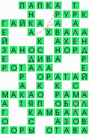 сканворд 6870