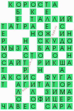 сканворд 6885