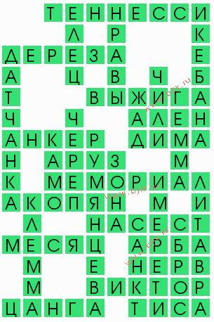 сканворд 6894