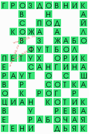 сканворд 6895